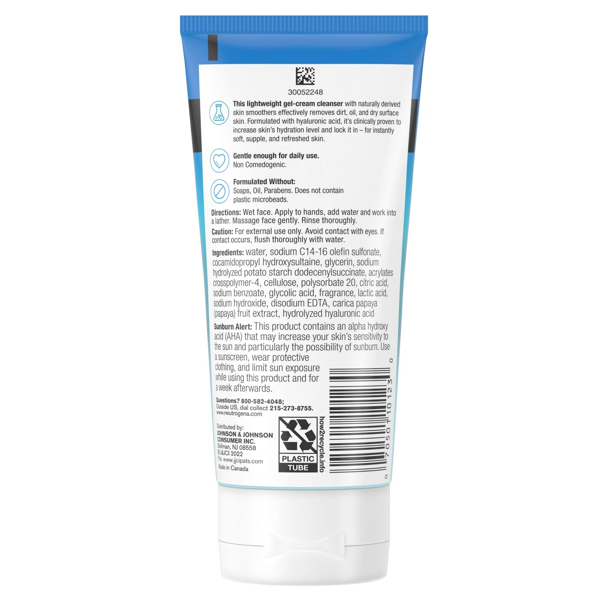 Neutrogena Hydro Boost Gentle Exfoliating Face Scrub, 5 oz | Hydrating Cleanser for Women